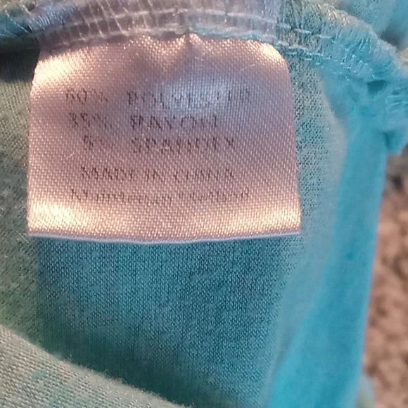 Casual Aqua Short Sleeve Tee - Picture 5 of 5